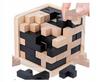 Wooden Tetris Puzzle 3D Logic Cube Puzzle Logic Blocks