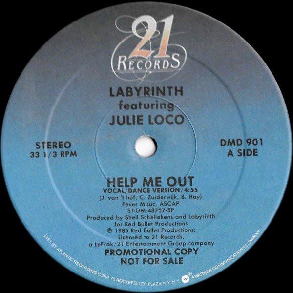 

12inch Record LABYRINTH 4 JULIA LOKO Help Me Out DMD901PROMO 21 Records 1985 US Dance Electronica Used