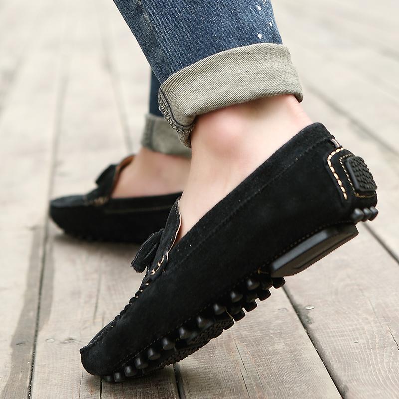 Ležérní boty pánské slip on mokasíny kožené boty pánské Móda 2024