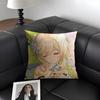Lumine Cute Genshin Impact Cushion Cover Natural Linen Organic Fabric Double-Sided Printing Sofa Home Decor Gift Pillow Case