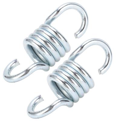 2Pcs 7mm Heavy Duty Hammock Spring Hooks Galvanized Iron Extension Spring for Swing Chair