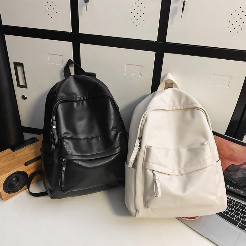 School bag female middle school student girl backpack new junior high school student simple large capacity lightweight high school student backpack