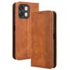 Flip-Hülle für OPPO A6 / OPPO A6S Ledertasche [Flip Vintage-Leder] Stoßfest Langlebig Retro Handyhülle