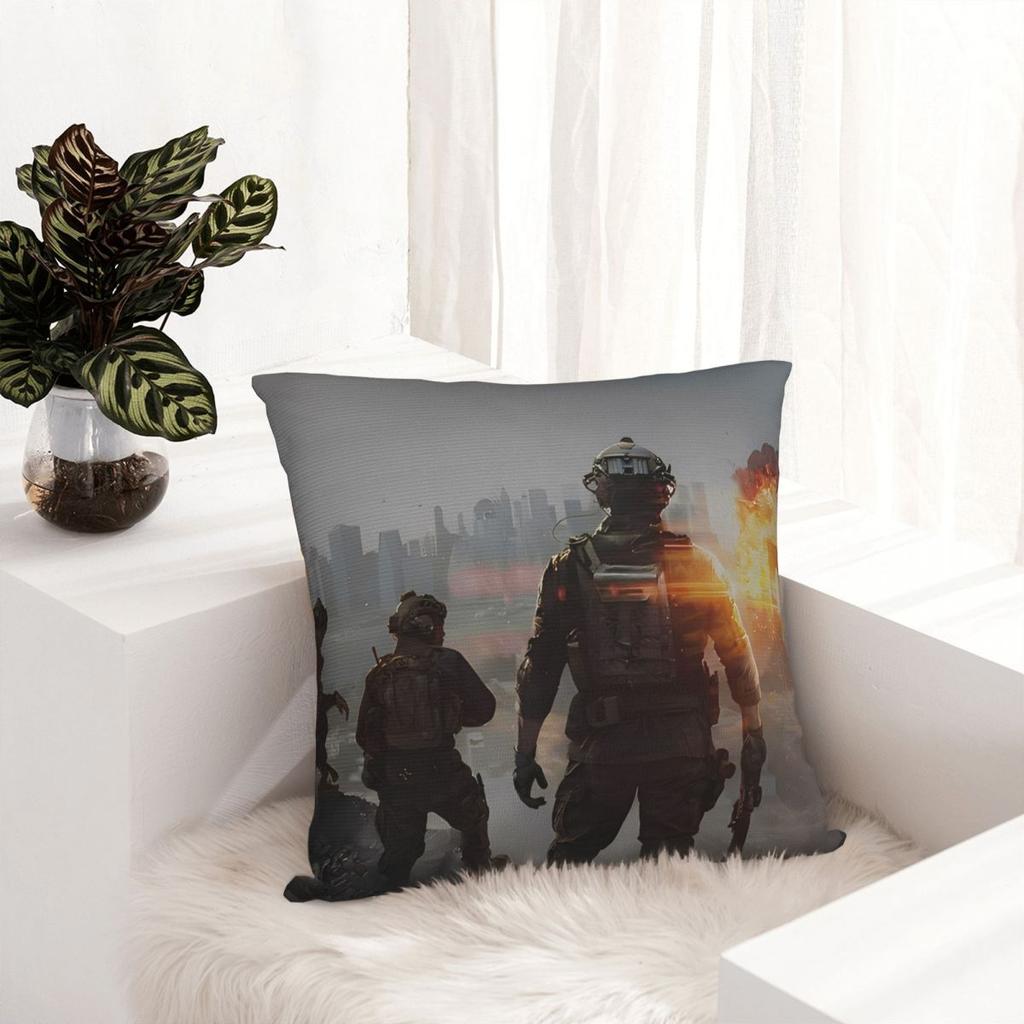 New Battlefield 6 Game Funny Pillow Cover Soft Pillow Case Cushion Cover Novelty Pattern Pillowcases For Sofa Bedroom Home Decor