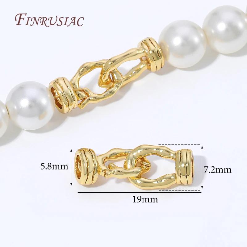 18K Gold Plated Connector Verschlüsse Für Perlenarmband Halskette Herstellung,Perlen Endkappen Befestigungsverschlüsse DIY Handgemachter Schmuck Zubehör