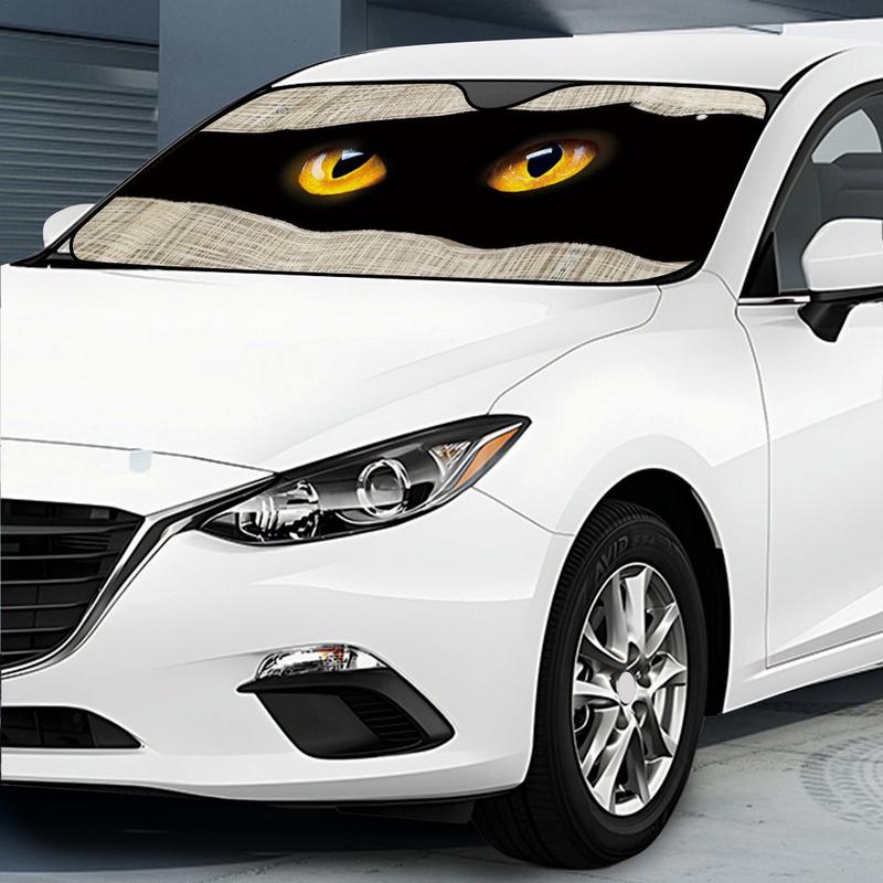 Car Solar Protection Eyes Heated Windshield Sunshade Car Window Windscreen Cover Sun Shade Auto Sun Visor Car Covers