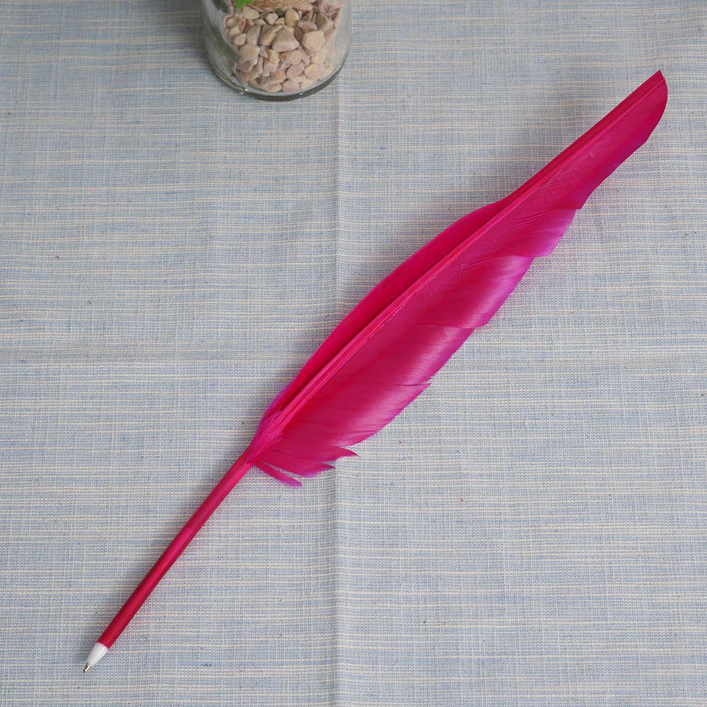 

0.5mm 12colors Retro Feather Ballpoint Pen European Style Writing Pen Plush Feather Pen Novelty Stationery School Office Supplie розы красного