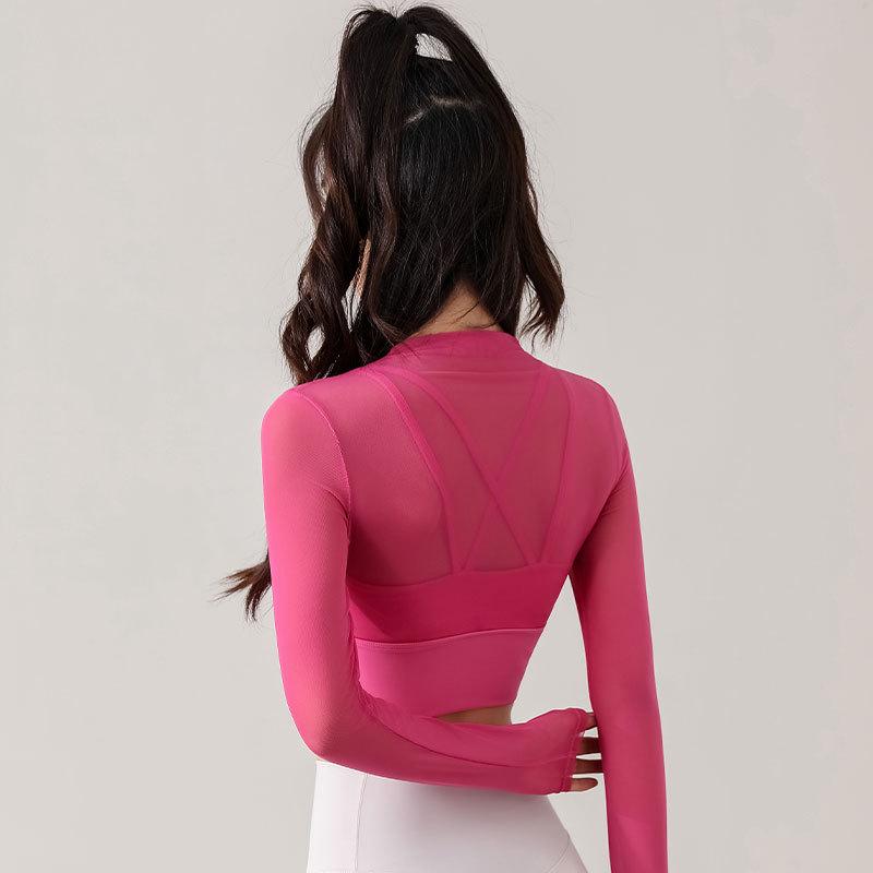 

Жіночий 2024 Сітчастий Комплект з Довгим Рукавом для Йоги та Пілатесу: Висококласне фітнес-бігове спорядження XL