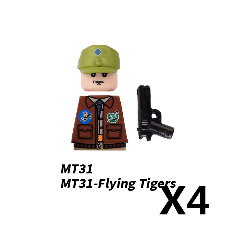 Military Soldier Figure Building Blocks British US French Army Weapons 101 Airborne Division Officer Infantry M1 Toys Gifts D126