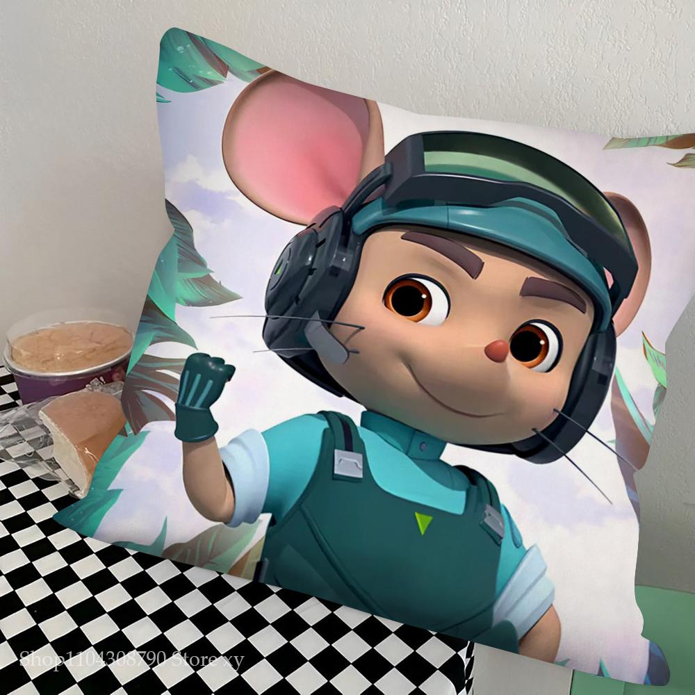 S-Shuke B-Beita Animation Pillow Case Square Pillow Bedroom Sofa Leisure Comfort Cushion Car Living Room Home Decoration