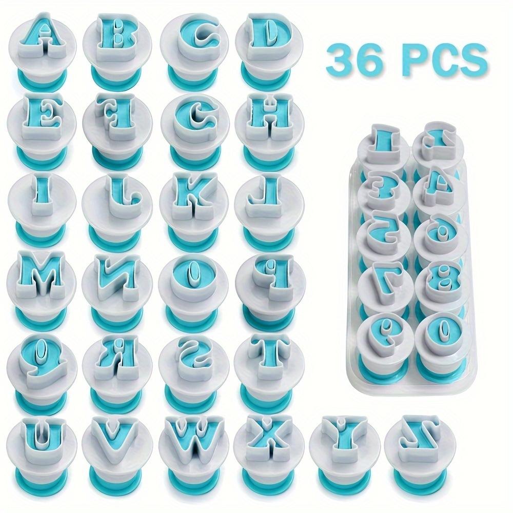 10/26/36/62Pcs Alphabet Number Cookie Cutters Set Baking Pastry Molds for Cake Decorating, Cupcake Making and Fondant Cutting
