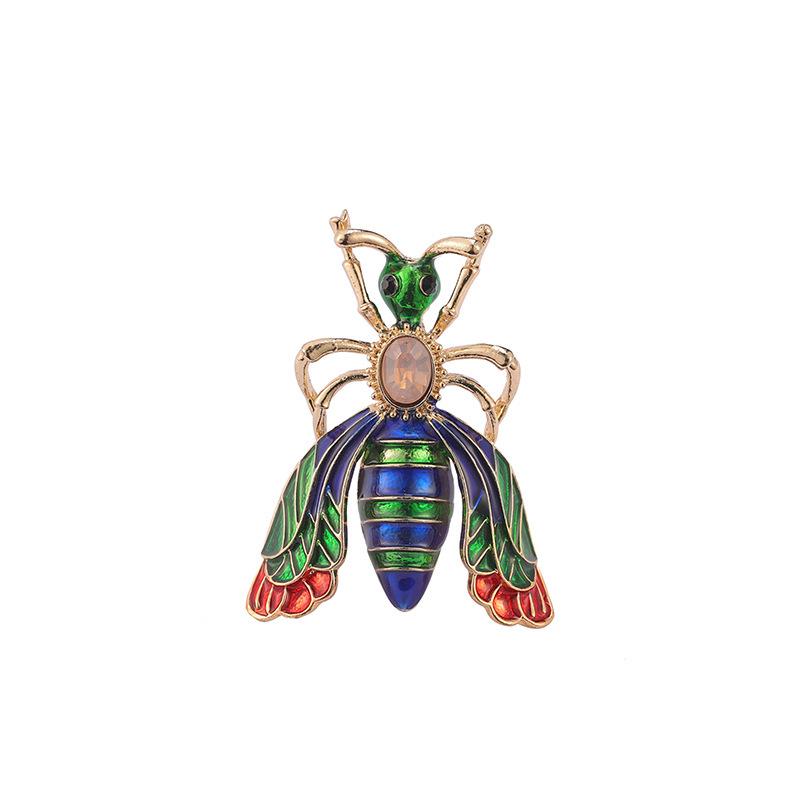 Bo Xin Yun Retro Enamel Bee Alloy Brooch Pin
