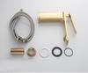 White Brass Basin Faucet Bathroom Sink Faucets Hot Cold Water Mixer Crane Deck Mounted Single Handle Hole Bath Kitchen Taps