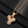 Hip Hop 26 English Letter Pendant Rap Simple Fat Letter Pendant Unisex Necklace
