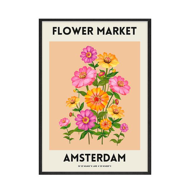 Rám z masivního dřeva Nordic Fleur Rostliny Malba na plátně Amsterdam Paříž Plakáty Reprodukce Stockholm Tokio Nástěnné obrazy do obývacího pokoje Home Decor