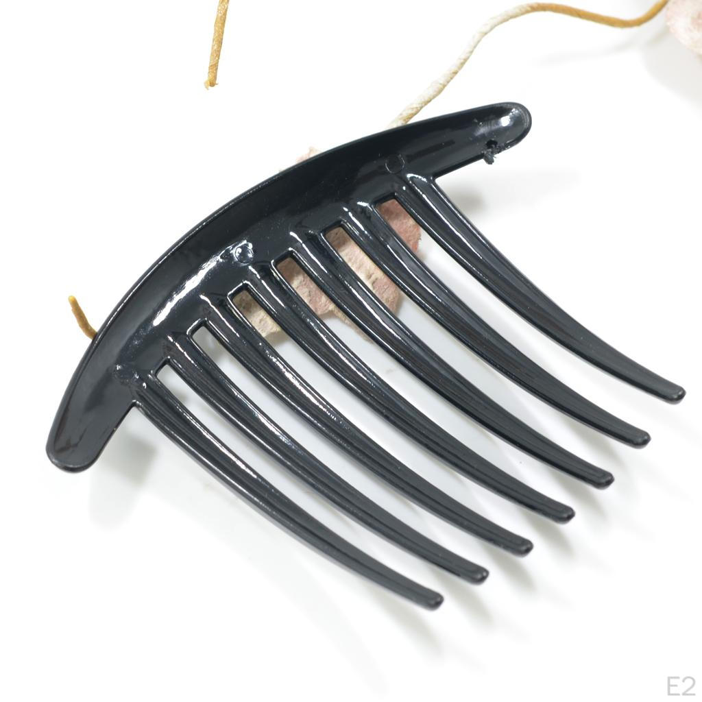 10x Women Girls Plastic Hair Clips Side