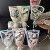 50Pcs Single Bouquet Flower Wrapping Paper Transparent Cellophane Gift Packaging Bag Wedding Birthday Party Florist Packing Bags