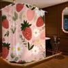 1pc of Bathroom Shower Curtain, Orchard Harvest Day, Fruit Festival Shower Curtain, Includes 12 Hooks, 180x180cm Bathroom Curt