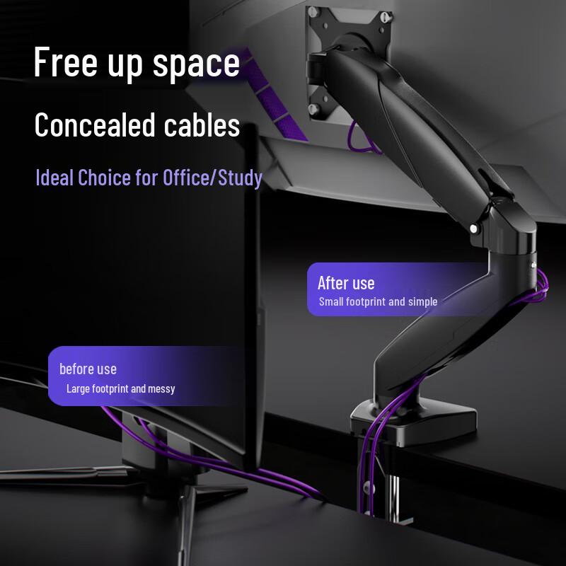 Lenovo AD-120 Gas Spring Monitor Arm Desk Mount