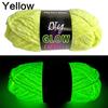 Filato di Chenille di Velluto Luminoso 100% Poliestere Brilla al Buio per Lavorare a Maglia, Uncinetto, Bambole Tessute a Mano, Creazioni Fai da Te