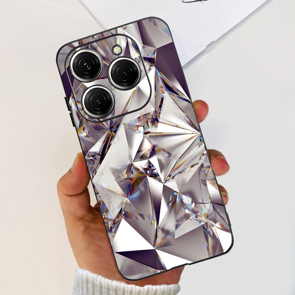 For Tecno Spark 20 Pro Case Astronaut Luxury Flower TPU Soft Silicone Back Cover For Tecno Spark 20Pro 6.78" Bumper Phone Case