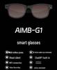 AIMB-G1 Smart Glasses: AI-Powered Translation, Image & Object Recognition, Anti-Shake Photography, Video Recording, Blue