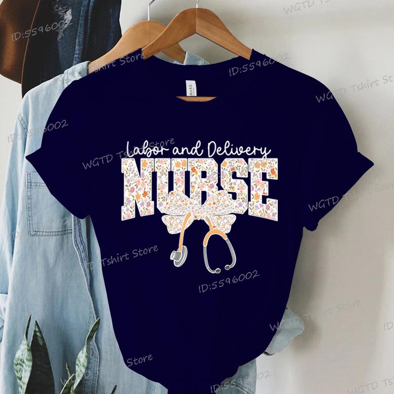 Nurse Labor and Delivery Coquette Shirts Nurse Appreciation Gift Short Sleeve Tee Nursing Life T-shirt Gift for Nurse Tee Shirt
