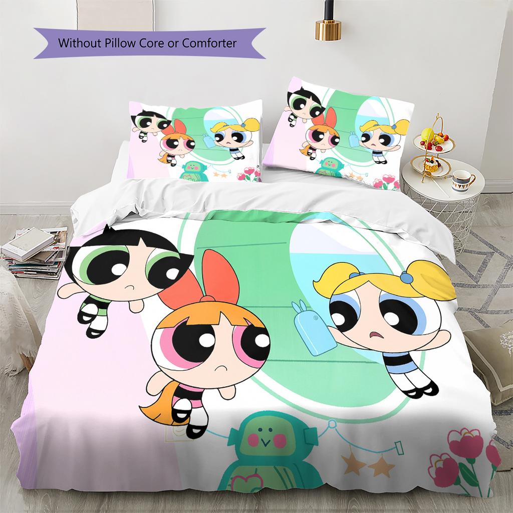 Biancheria da letto con motivo Poster delle Superchicche Decorazione per la Casa Regalo di Compleanno e Festa (1 * copripiumino + 2 * federa, senza nucleo)