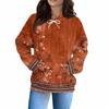 Women's Fashion Daily  Casual Hoodie Long Sleeve Printed Top
