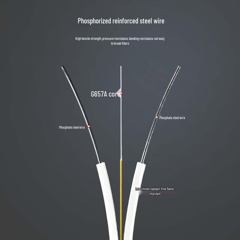 Indoor Single Mode Fiber Optic Drop Cable