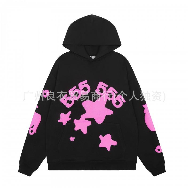 Mens Oversized Hooded Sweatshirt With Graphic Print - Cotton Blend Fall Winter Streetwear Style