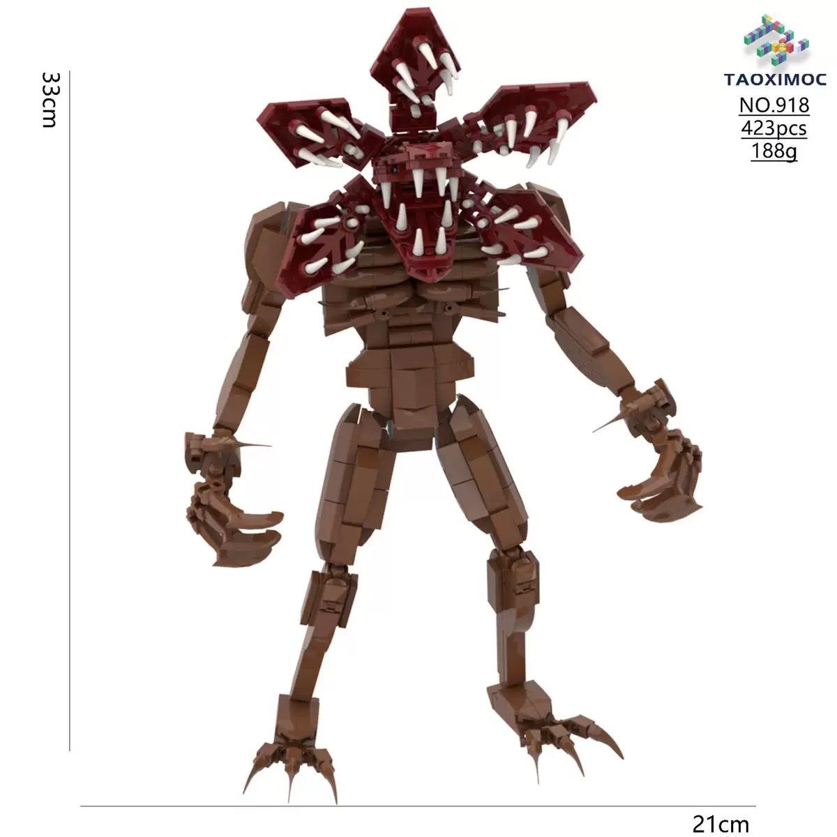 

Hot TV Carnivorous Plant Giant Devil Demogorgons Buliding Blocks Horror Movie Boss Vecna Bricks Model Toy Birthday Gift For Kid