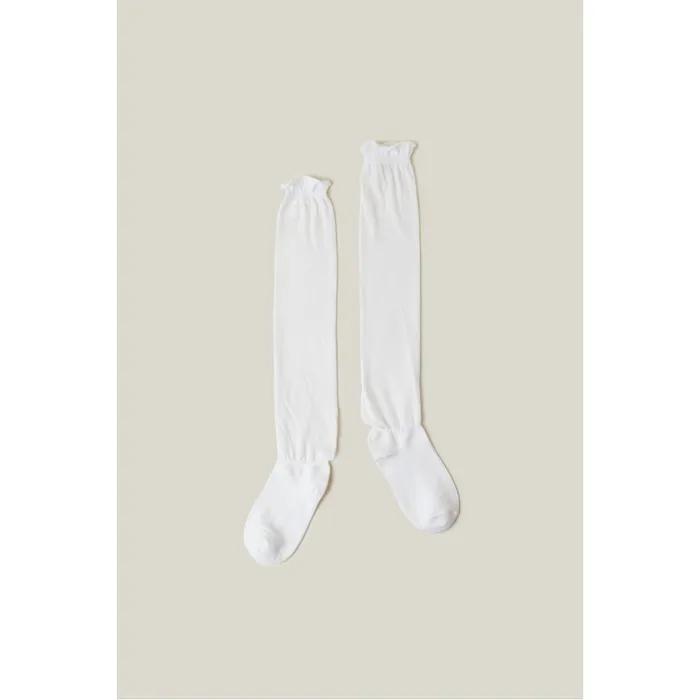 [Seo Ji-soo's Pick] Feb Warmer socks (white)_DFLAS26009WHT