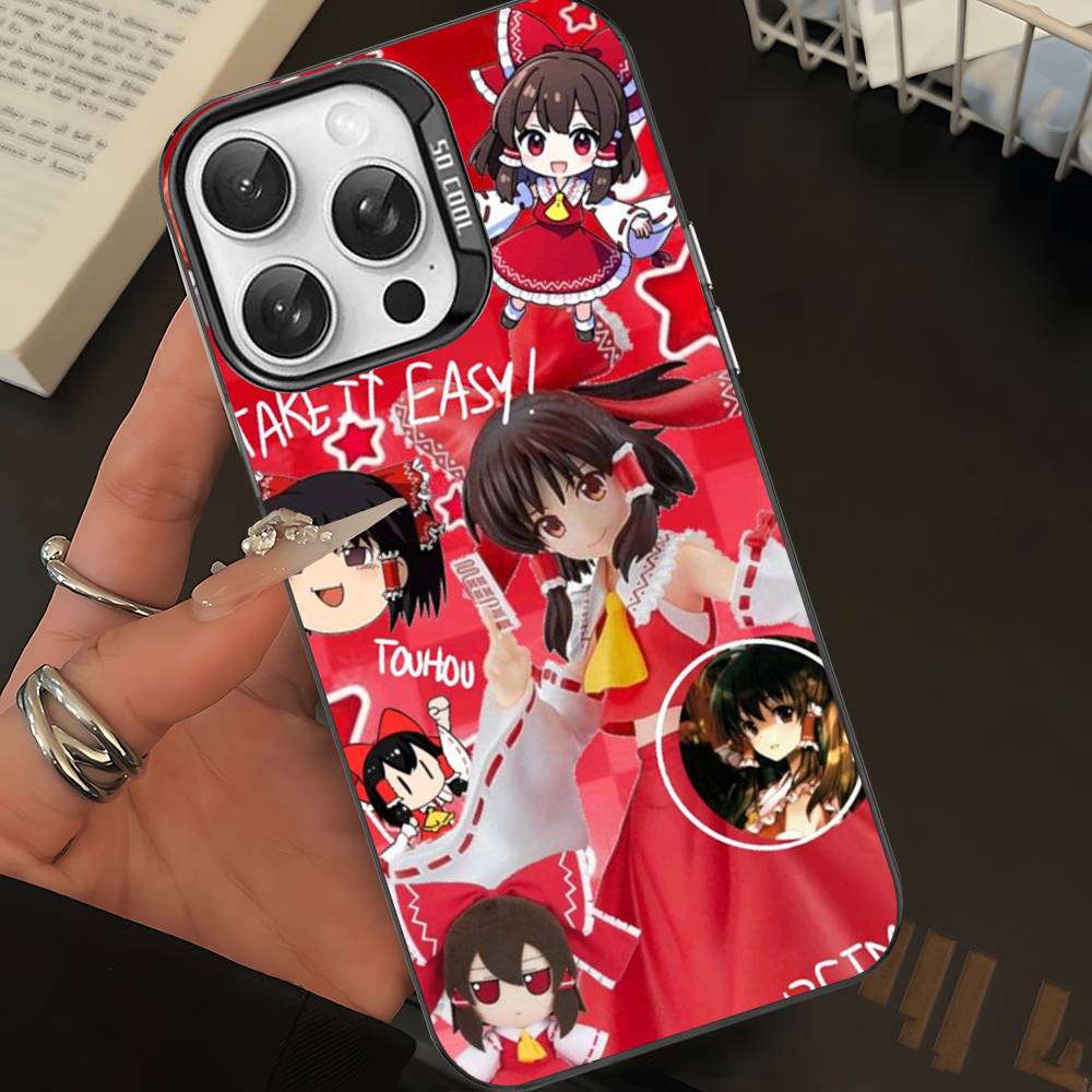 Classic Game Touhou Project Phone Case For IPhone 17 16 15 14 11 12 13 Pro Max Plus Pro Colored Silver Cover