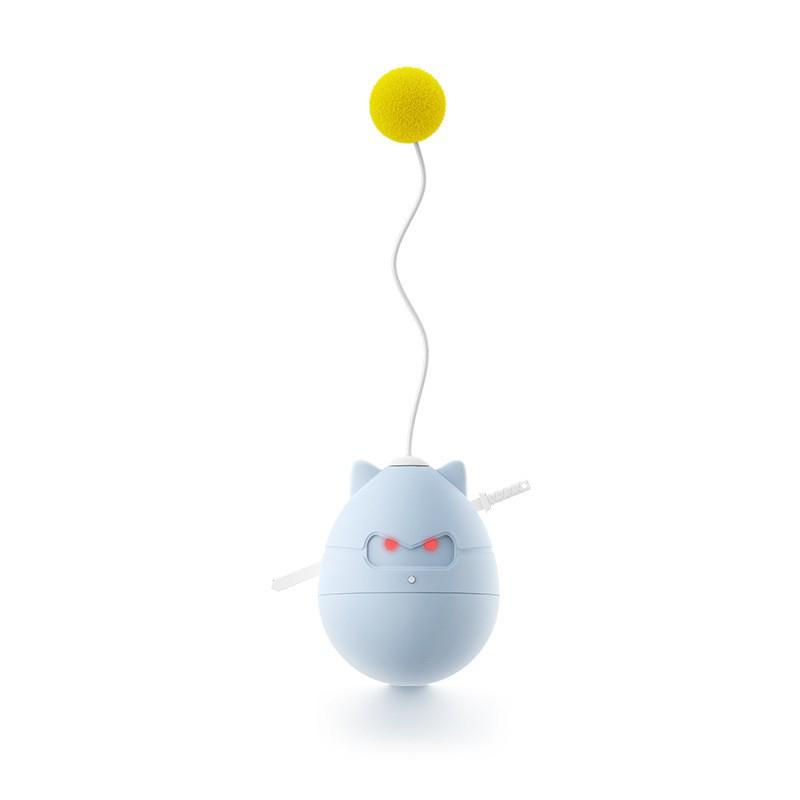Roly-Poly Rotating Cat Teaser Toy: Timed Pet Companion Roly-poly Ninja
