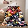 Anime Demon Slayer Print Blanket Warm Comfortable Flannel Cover For Bedrooms, Sofas, Beds, Chairs LXRa7