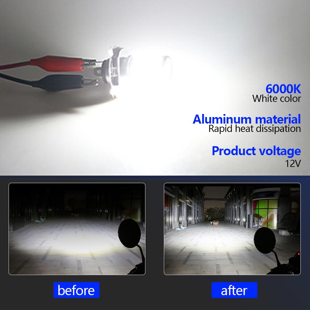 Motorrad Scheinwerfer LED H4 H6 BA20D P15D Scheinwerferbirne Motor Fahrlicht Tagfahrlicht Super Helle Front Motorradlampe