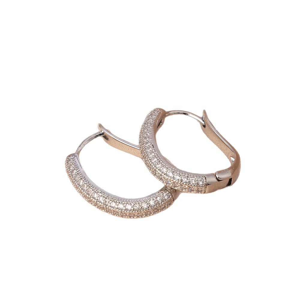 925 Silver Needle Women's Earrings - Square & Round Faces, Light Luxury, High-End Niche Design, Plain Hoops & Studs.