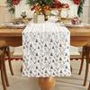 Christmas Tree Pattern Christmas Table Runner Embroidered Cabinet Cover Towel  Dinner Party