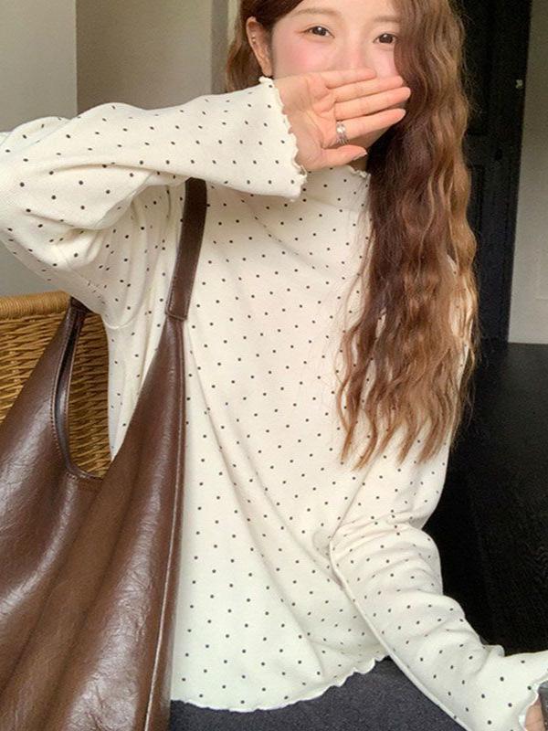 Autumn/Winter Slim Fit Long-Sleeve Top for Women - Spicy Girl Style, Flattering and Versatile