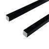 Set of 2 Black Steel Bars, 16x16mm, Length 300-500mm, Yakitori Tekkyu Steel SS400 (Black Steel Bar, 450mm)