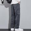 PLAYBOY Men's Trendy Straight-Leg Loose Cargo Pants