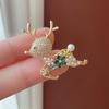 Elk Deer Brooch Pins for Women Men Exquisite Christmas Animal New Year Gift Fashion Jewelry