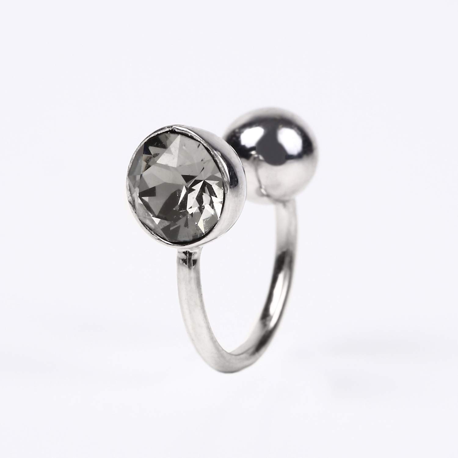 

Иглоукалывание уха Каффы для ушей Общее одобрение медицинского изделия Стильные оздоровительные аксессуары Многоразовые Beautear Mimitas x Черный MIMI+ - (Серебряный Бриллиант)