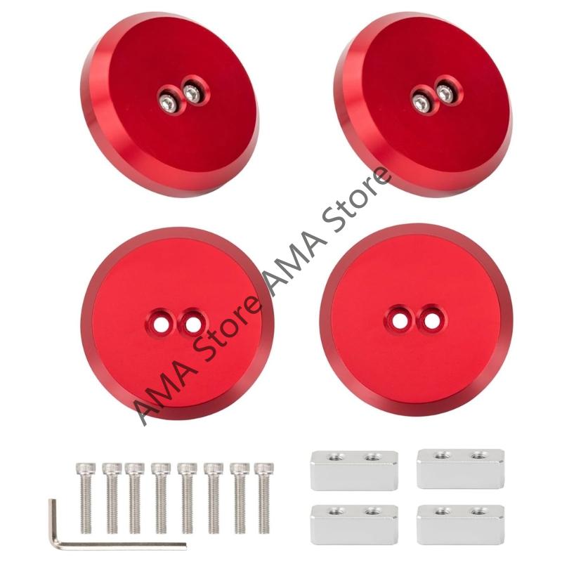 4pcs Car Jack Pad Adapter Aluminum Floor Jack Pad Auto Repair Tools Accessories Replacement For Chevy Corvette C5 C6 C7 C8