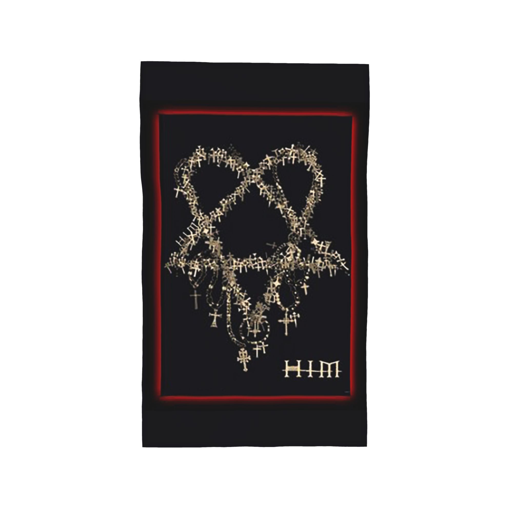 

Логотип музыкальной группы Heartagram Him Мягкое лицевое полотенце Быстросохнущее для бассейна, ванны Хлопковые полотенца Впитывающие Быстро W30*H60(CM)