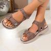 Large-sized Shoes Thick-soled Casual Sandals Velcro Sandals Women's Shoes