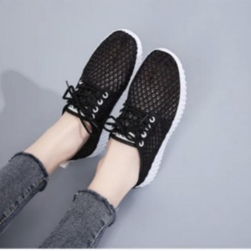 New old Beijing cloth shoes women s walking soft sole non-slip breathable fashion casual shoes 36 чёрный