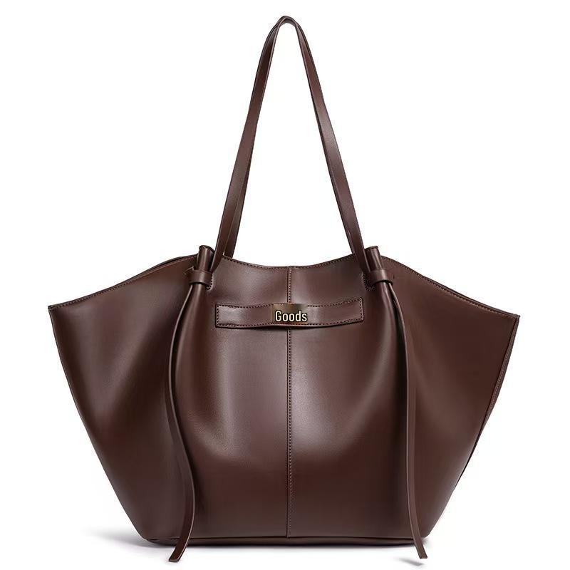 2025 Korean Style Large Capacity Women's Tote Bag - Simple, Fashionable Underarm Design for Cross-border Commuting