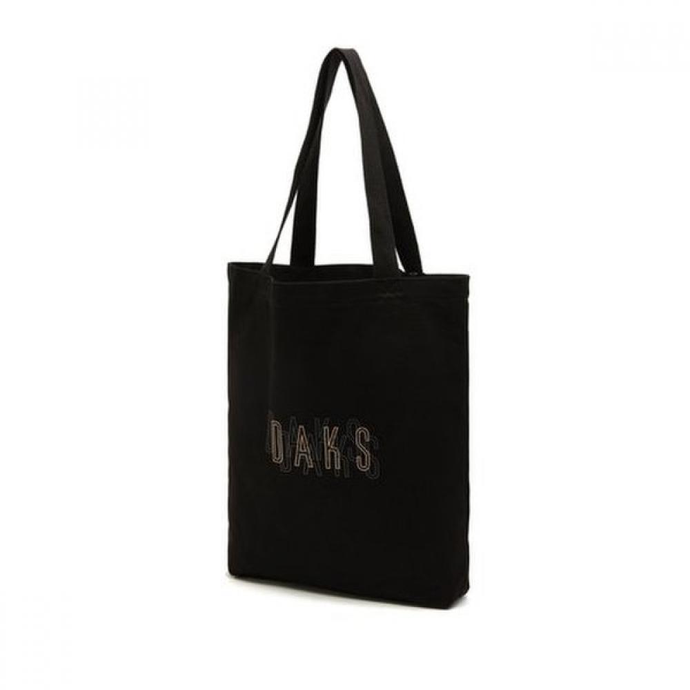 

Daks Black Logo Print Cotton Unisex Eco Bag Dbba2e338 Single option